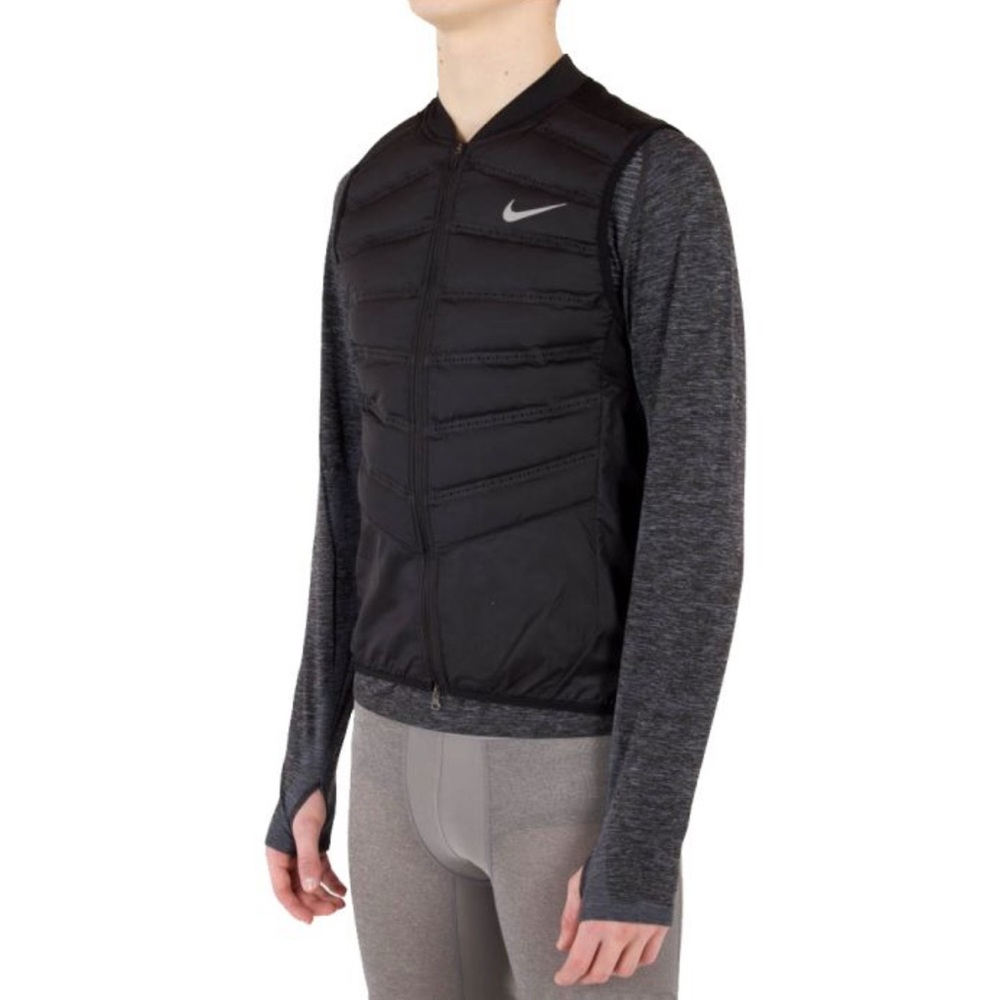 Running Nike Black Quilted Vest